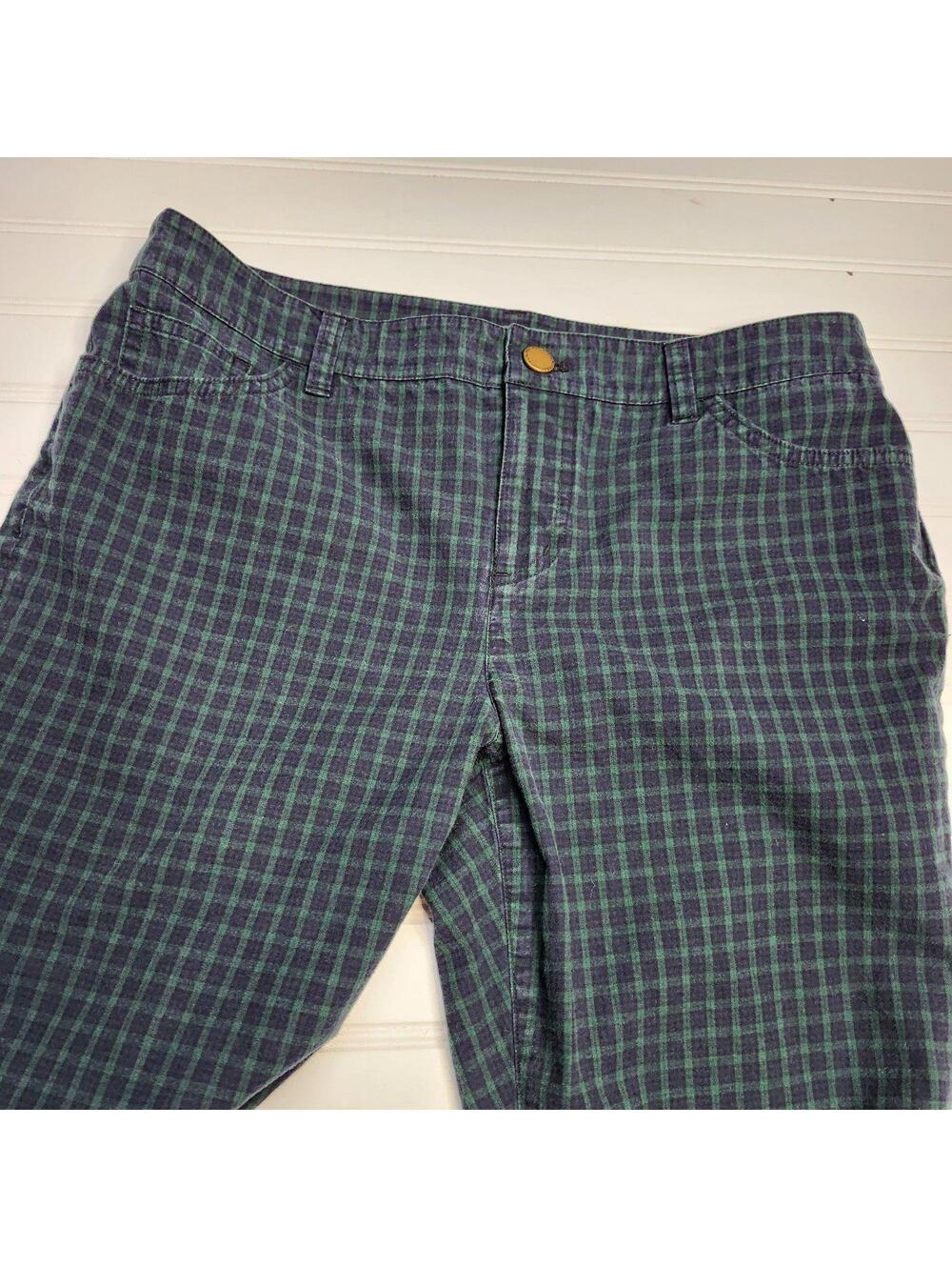 Lauren Plaid Pants Straight Leg Career Casual Dark Academia Trousers 10P